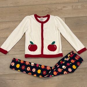 Gymboree Apple Sweater and Pants Set